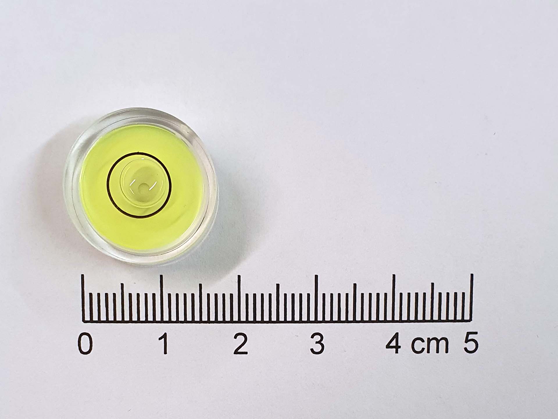 Libela kruhová  D 18, průměr 18mm,  žluto-zelená - Natura Hradec
